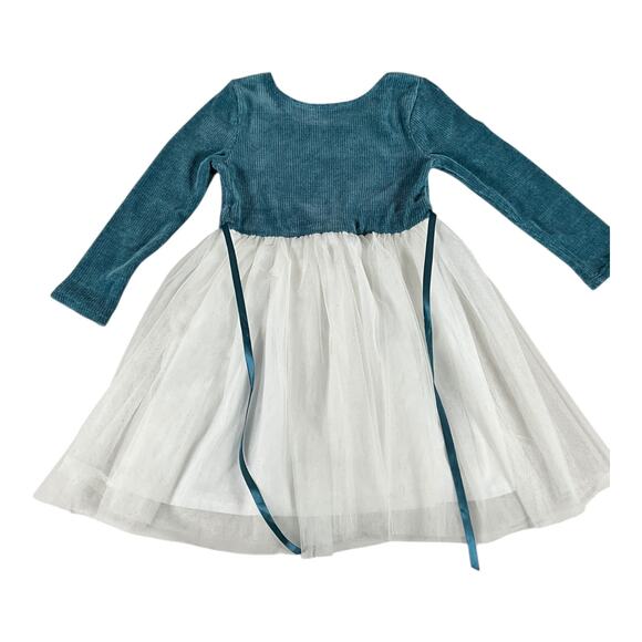 Big Girls Fall Time Princess Tutu Dress Long Sleeve Squirrel Sequins Detail 6T - Picture 5 of 5
